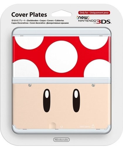 Cover Plate NEW Nintendo 3DS - Red Mushroom