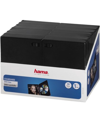 Hama 04711495 DVD Box - 30 Pak / Zwart