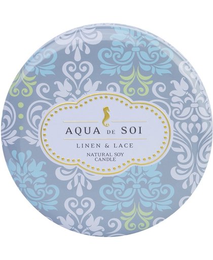 Aqua de Soi - Geurkaars - 500gr - Soja Wax - Linen Lace