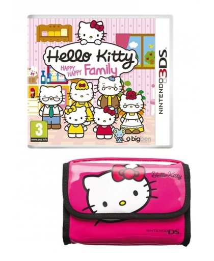 Hello Kitty Happy Happy Family + Pouch (Pink)