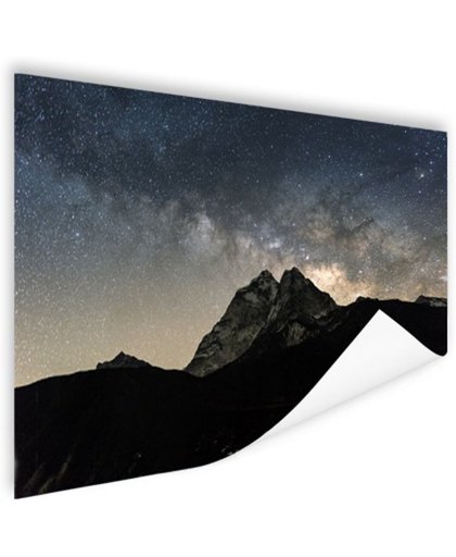 FotoCadeau.nl - Melkweg over bergen Nepal Poster 60x40 cm - Foto print op Poster (wanddecoratie)
