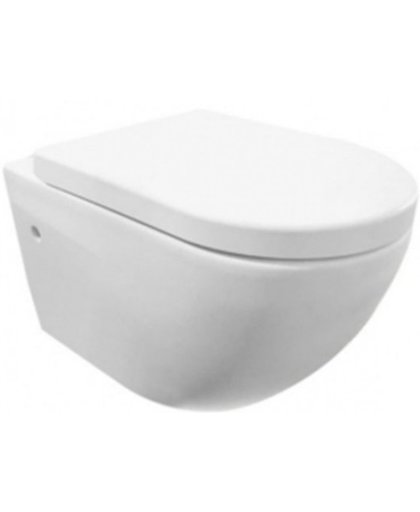 Toiletpot Hangend Best Design Molina 55x37x37cm Mat Wit met Softclose Toiletbril