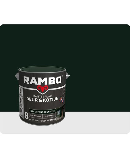 Rambo Deur & Kozijn pantser lak zijdeglans dekkend grachten groen 1128 2,5 l