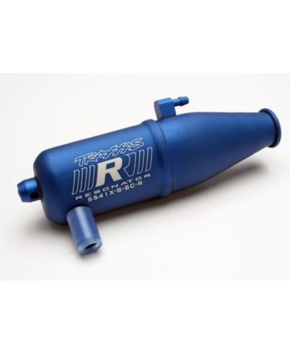 Tuned pipe, Resonator, R.O.A.R. legal, blue-anodized (alumin