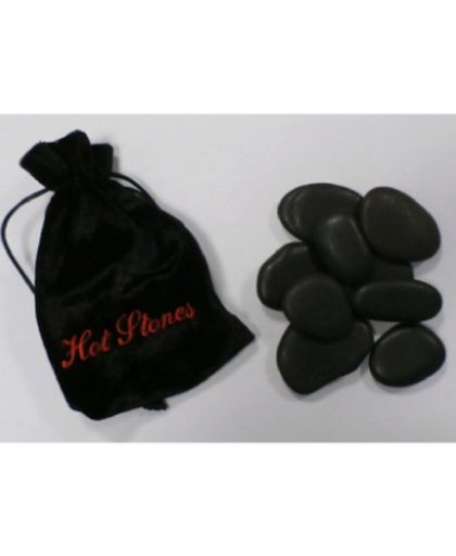 Hot stone massage set - 9 stenen - in doosje