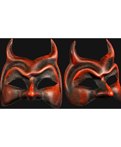 Venetiaanse rode duivel masker