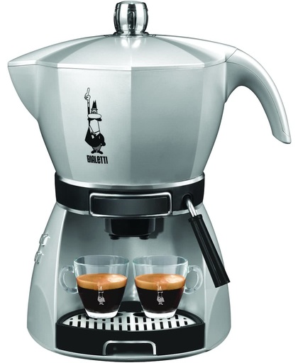 Bialetti Mokissima CF43 Vrijstaand Handmatig Espressomachine 0.8l 2kopjes Zilver