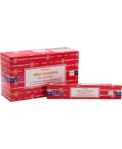 Satya rood Champa wierookstokjes 15 grams