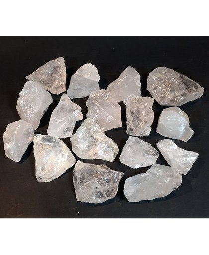 Bergkristal Stenen / Kristal Ruw A-Kwaliteit - 1KG - c.a. 20 x Steen, c.a. 4x4x3cm per stuk