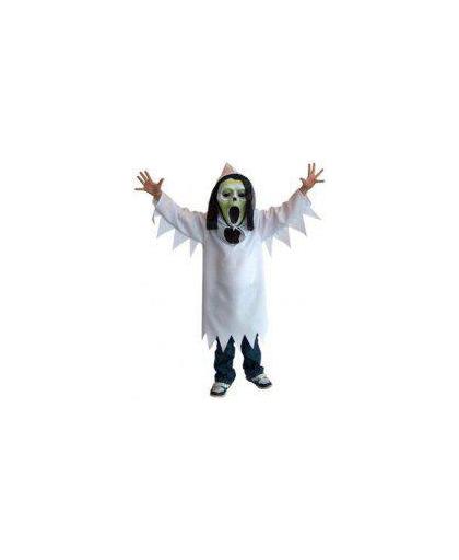 Halloween kinder spook gewaad wit maat 128-140