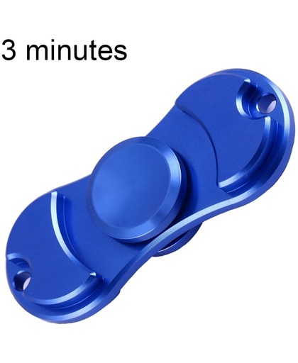 Fidget Spinner Toy Stress rooducer Anti-Anxiety Toy voor Children en Adults, 3 Minutes Rotation Time, Small Steel Beads Bearing + Zinc Alloy materiaal, Two Leaves(blauw)