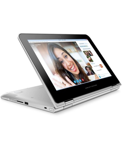 HP Pavilion x360 11-k120nd Zilver Notebook 29,5 cm (11.6") 1366 x 768 Pixels Touchscreen 0,9 GHz Intel® Core™ M m3-6Y30