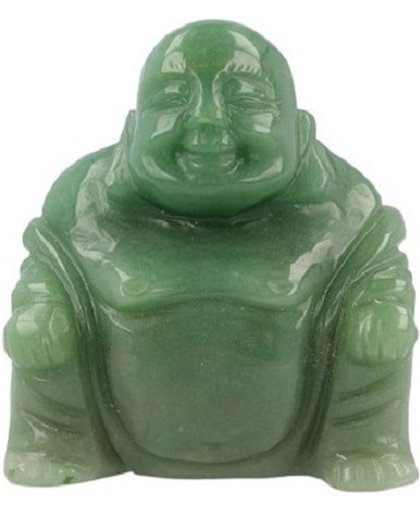 Boeddha van Edelsteen - Aventurijn Groen (75 mm)