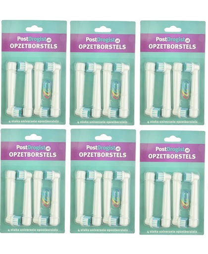 Universele Opzetborstels geschikt voor Oral-B 24 stuks/ Postdrogist Huismerk / Universele opzetstukjes