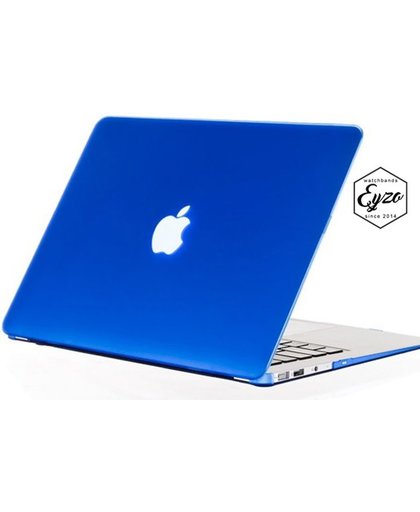 Hardcover Case Voor Apple Macbook Air 11 Inch 2016/2017 (Retina/Touchbar) - Rubber Crystal Hardshell Hard Case Cover Hoes - Laptop Sleeve - Blauw