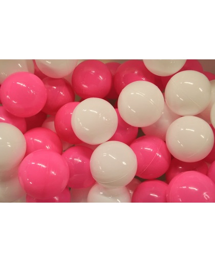 Ballenbakballen voor baby - Meisjes roze/wit - 60mm - 100 stuks - Zwangerschap & geboorte