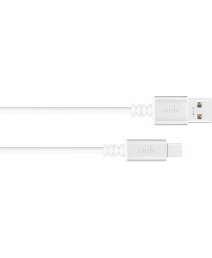 Moshi 99MO084101 1m USB A USB C Mannelijk Mannelijk Wit USB-kabel