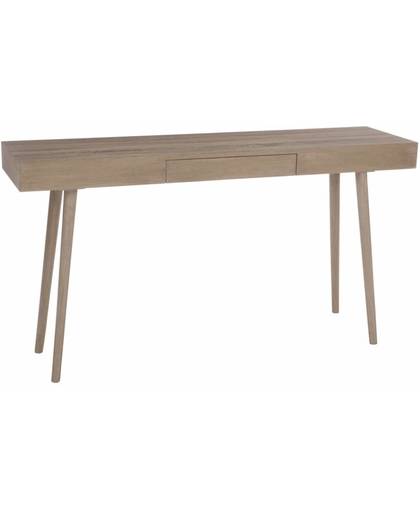 Duverger Tight -Sidetable - naturel - hout - 1 lade - 150x40x80cm