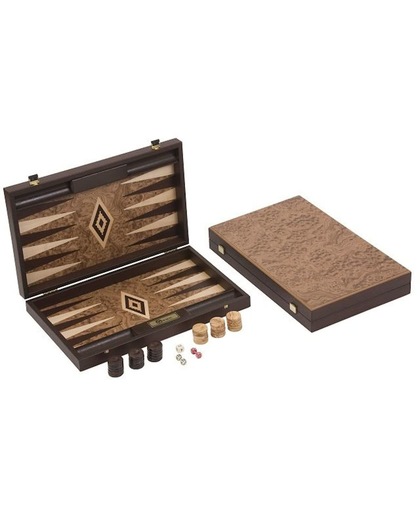 Extreem Exclusieve Walnoot houten Backgammon Set