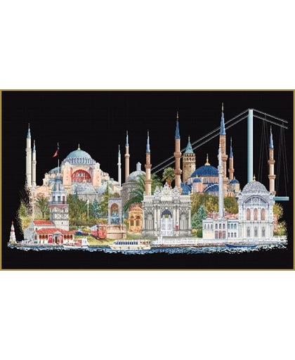 borduurpakket 479-05 steden, istanbul op zwart