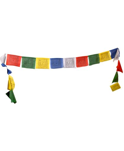 Tibetaanse gebedsvlaggen 5 pack 14cm