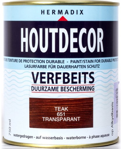 Hermadix Houtdecor verfbeits teak 651 750 ml