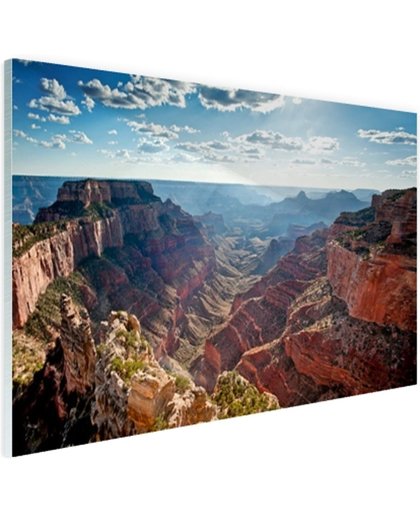 Grand Canyon Cape Royal  Glas 180x120 cm - Foto print op Glas (Plexiglas wanddecoratie)