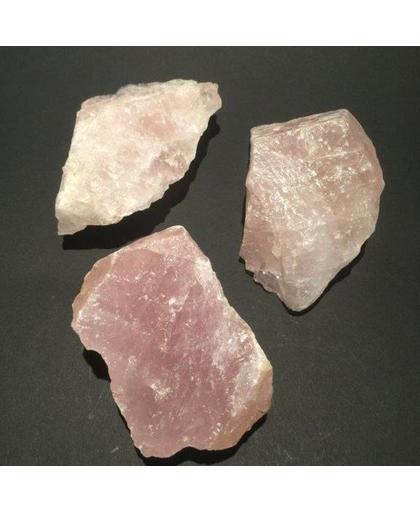Rozekwarts Stenen / Kristal Ruw - 5 x Steen van c.a. 4x4x3cm per stuk