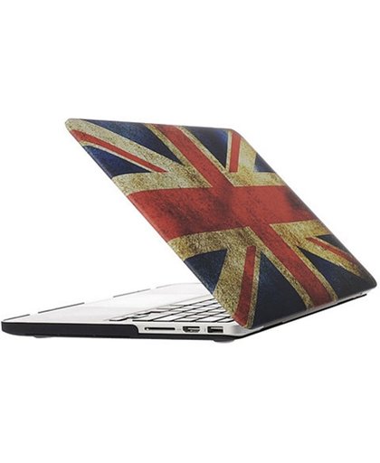 Retro UK Flag patroon Frosted Hard Plastic beschermings hoesje voor Macbook Pro Retina 13.3 inch
