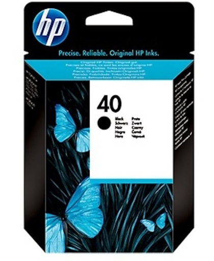 HP 40 originele zwarte inktcartridge