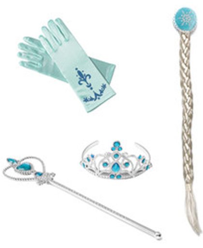 Prinses Elsa 4-delig accessoire set - verkleedkleding