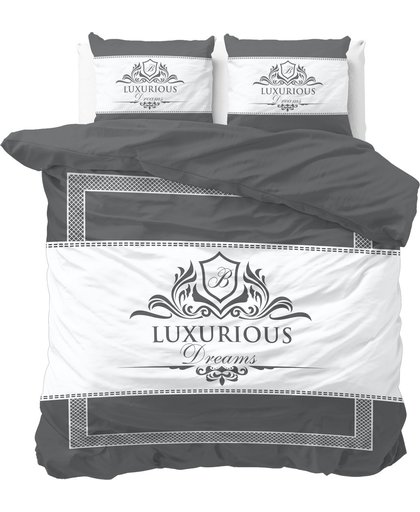 Dreamhouse Luxurious - Dekbedovertrekset - Lits-Jumeaux - 240x200/220 + 2 kussenslopen 60x70 - Antraciet