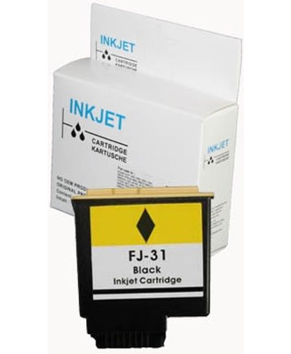 Toners-kopen.nl Olivetti FJ-31 B0336 zwart  alternatief - compatible inkt cartridge voor Olivetti Fj31 wit Label