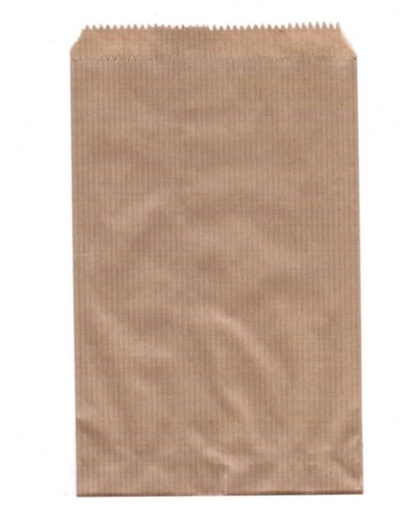 Papieren zakjes, 12x18 cm, bruin, 50 stuks
