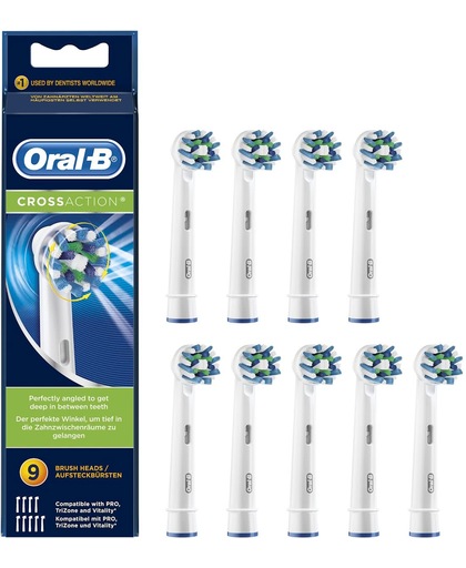 Oral-B Cross Action - 9 Stuks - Opzetborstels