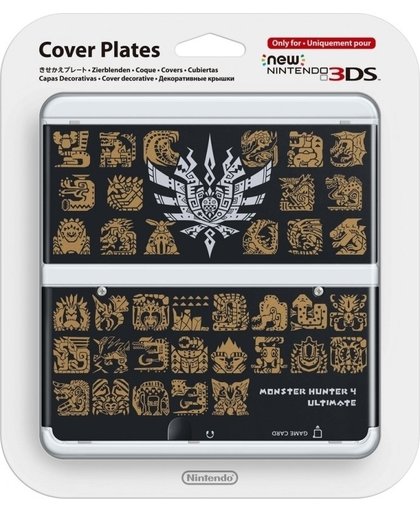 Cover Plate NEW Nintendo 3DS - Monster Hunter 4 Black