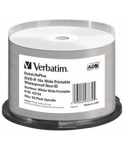 Verbatim DataLifePlus 4.7GB DVD-R 50stuk(s)