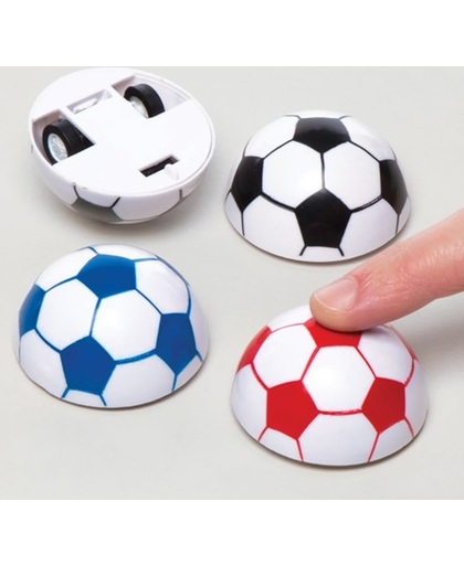Terugtrekracers met voetbalthema voor kinderen – een leuk speeltje voor uitdeelzakjes voor kinderen (6 stuks per verpakking)