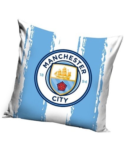 Manchester City Kussen Logo Lichtblauw 40 X 40 Cm