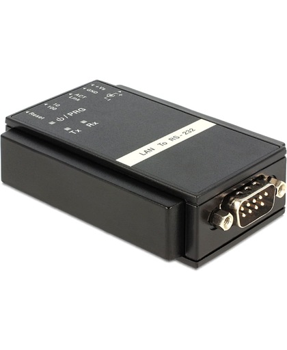 DeLOCK 62504 RS-232 RJ45 Zwart kabeladapter/verloopstukje