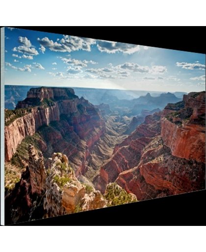FotoCadeau.nl - Grand Canyon Cape Royal  Glas 90x60 cm - Foto print op Glas (Plexiglas wanddecoratie)