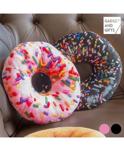 Gadget and Gifts Bagel Kussen Roze