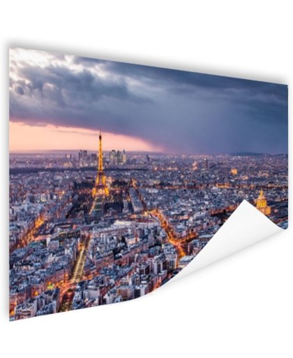 FotoCadeau.nl - Parijs vanuit de lucht Poster 90x60 cm - Foto print op Poster (wanddecoratie)