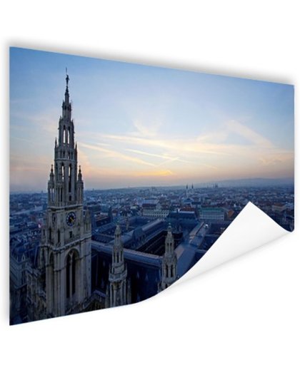 FotoCadeau.nl - Rathaus Wenen Poster 120x80 cm - Foto print op Poster (wanddecoratie)