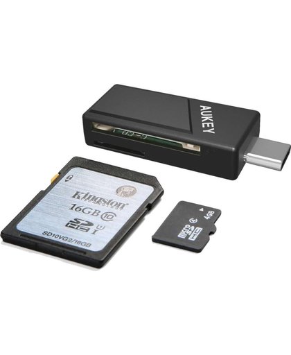Aukey USB-C Kaartlezer Micro SD / SD Kaartlezer
