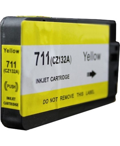 Toners-kopen.nl HP 711 CZ132A geel  alternatief - compatible inkt cartridge voor HP 711 geel T120 T520