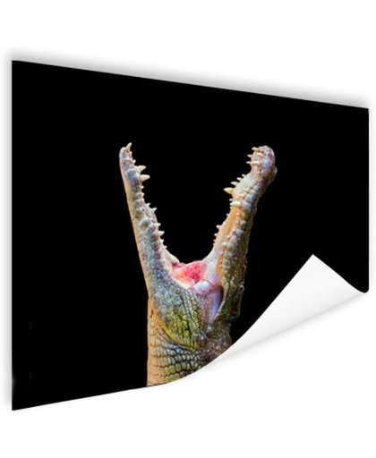 FotoCadeau.nl - Close-up krokodil Poster 120x80 cm - Foto print op Poster (wanddecoratie)