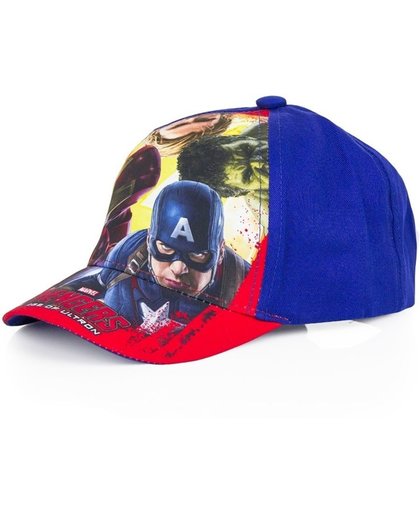 The Avengers pet/cap blauw voor kinderen - Baseball cap Marvel The Avengers 52 cm (4-6 jr)