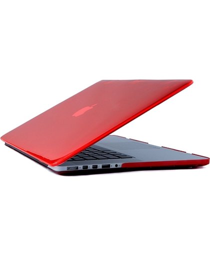 Macbook Case voor Macbook Retina 12 inch - Laptoptas - Matte Hard Case - Rood