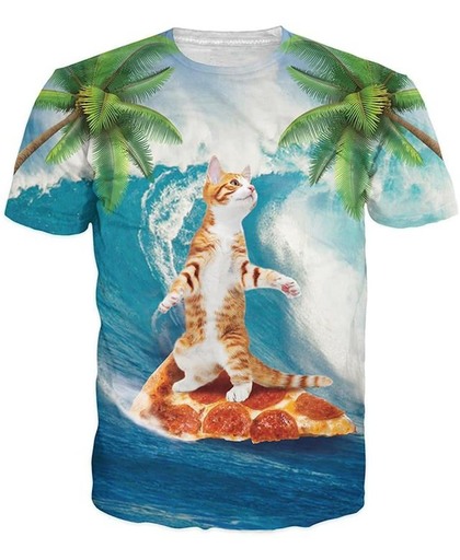 Pizza kat surfer Maat L